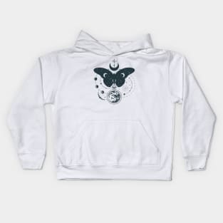 Hand Drawn Mystical Moon Kids Hoodie